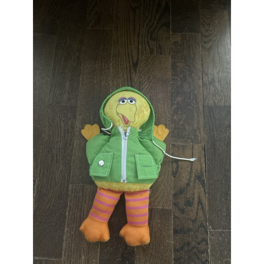 1984 Dress and‎ Play Doll 'Big Bird' No. 54702 Child Guidance Green Hood Jacket